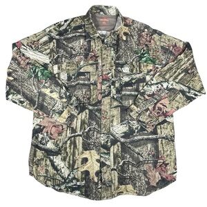 Game Winner Mossy Oak BreakUp Infinity Men’s Camo Turkey Hunting Button Shirt L